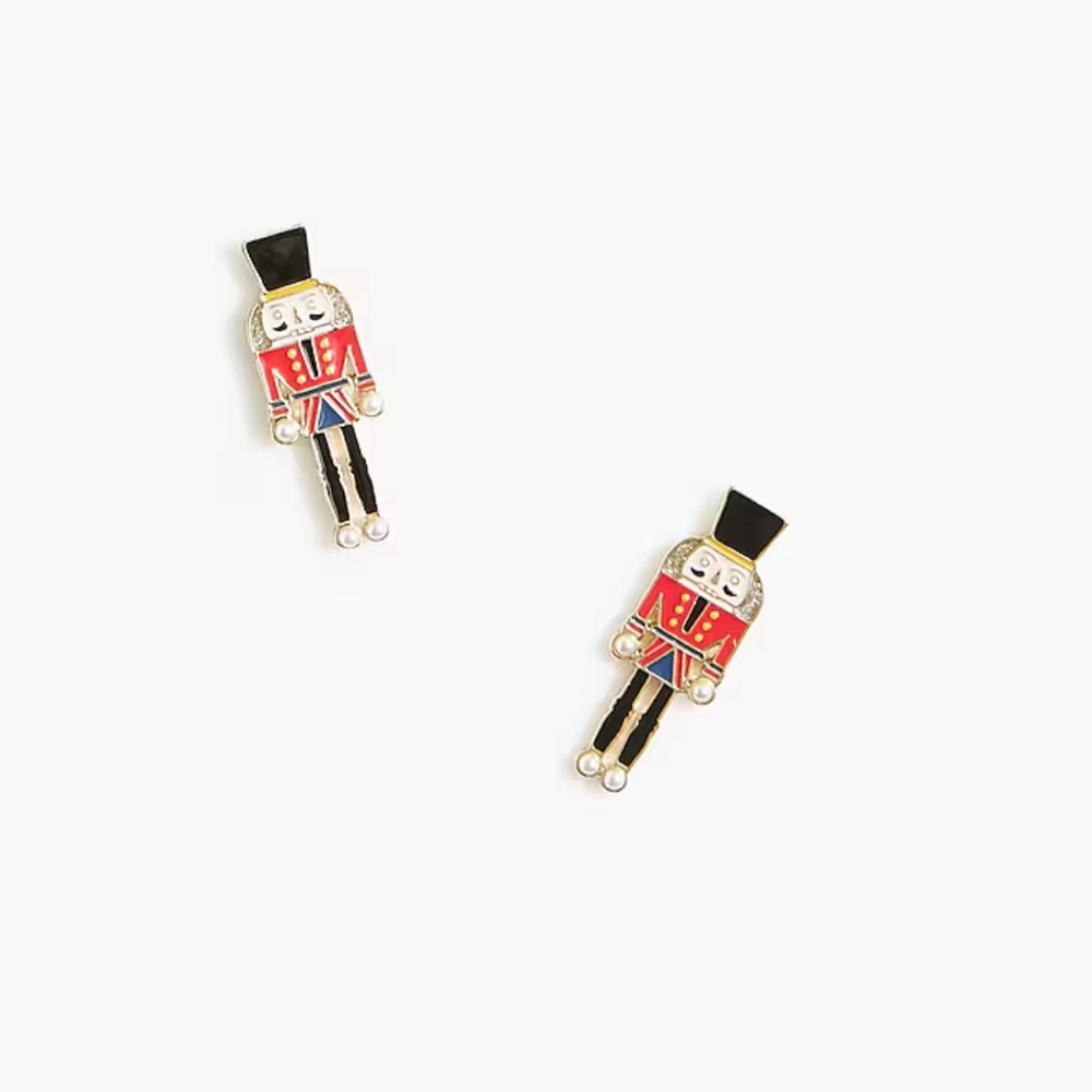Jcrew Factory Holiday toy soldier earrings - Picture 1 of 3